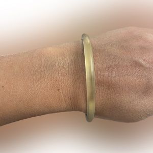 Alexis Bittar x-skinny gold tapered lucite bracelet